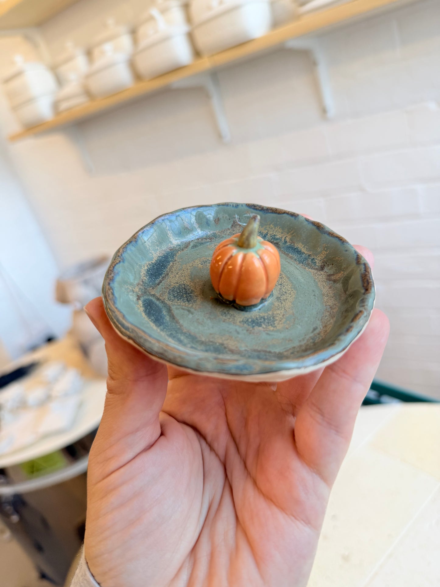 Pumpkin trinket dish