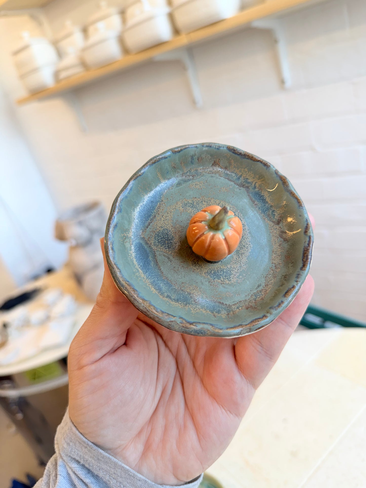 Pumpkin trinket dish