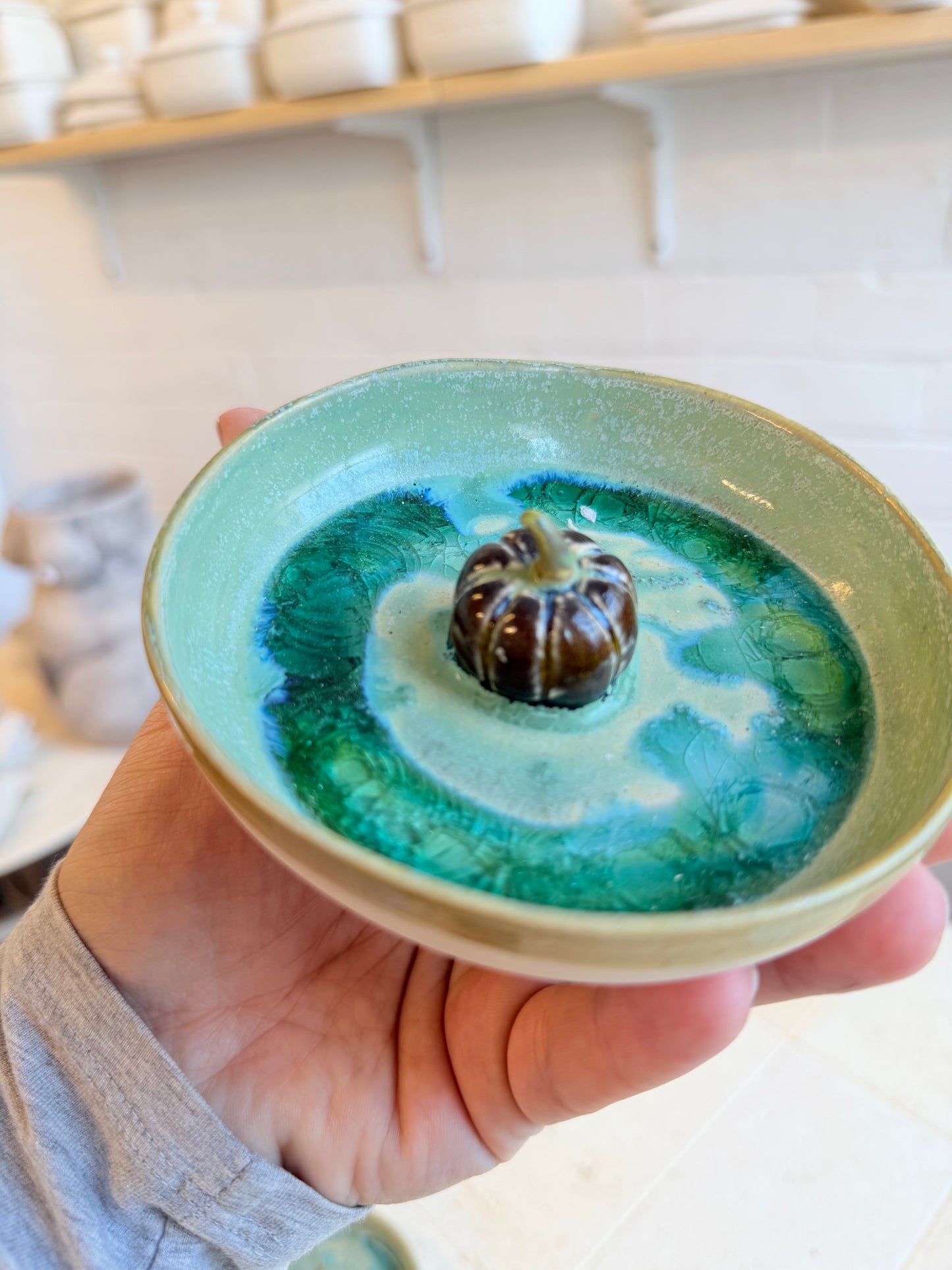 Pumpkin trinket dish