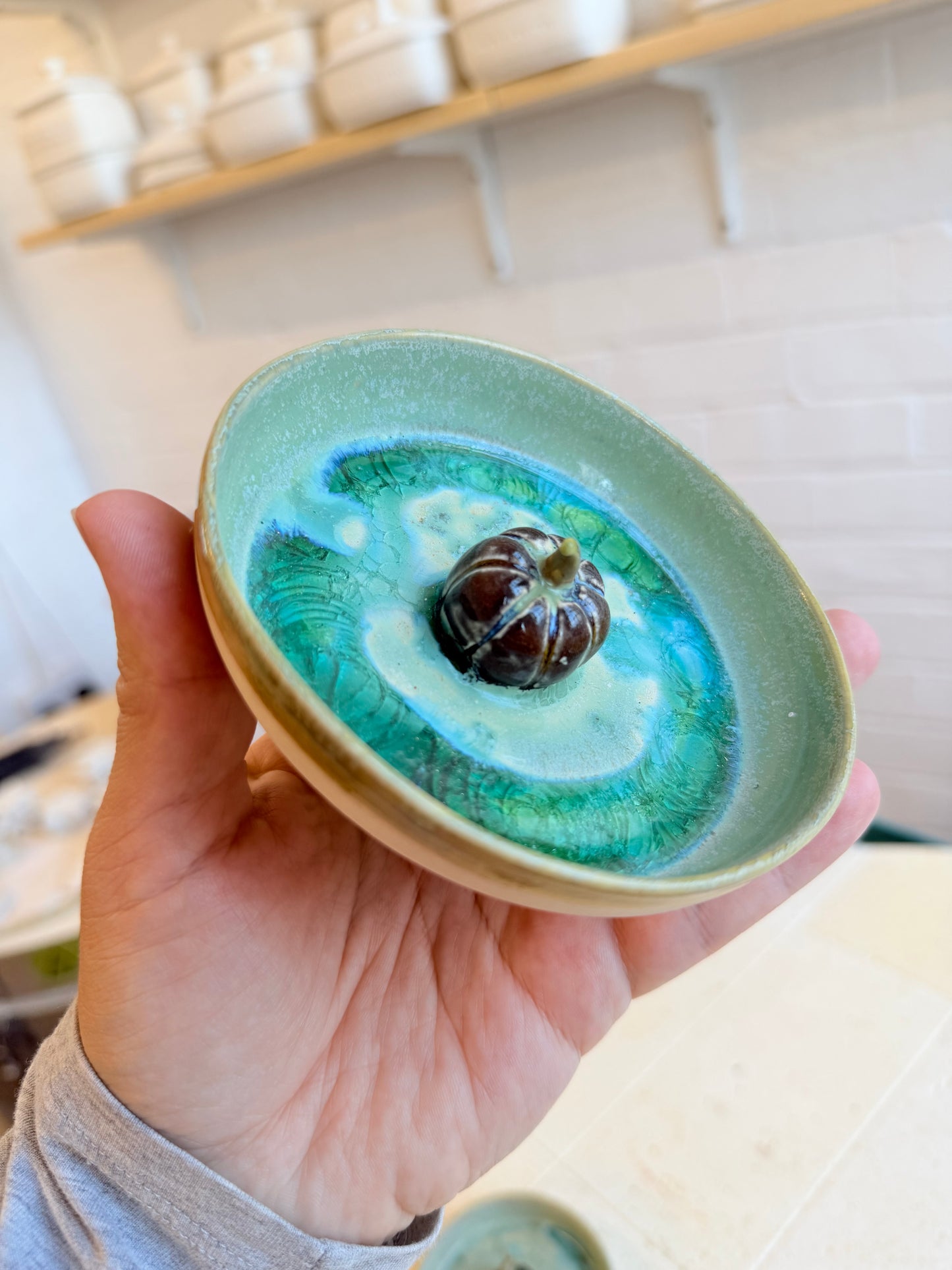 Pumpkin trinket dish