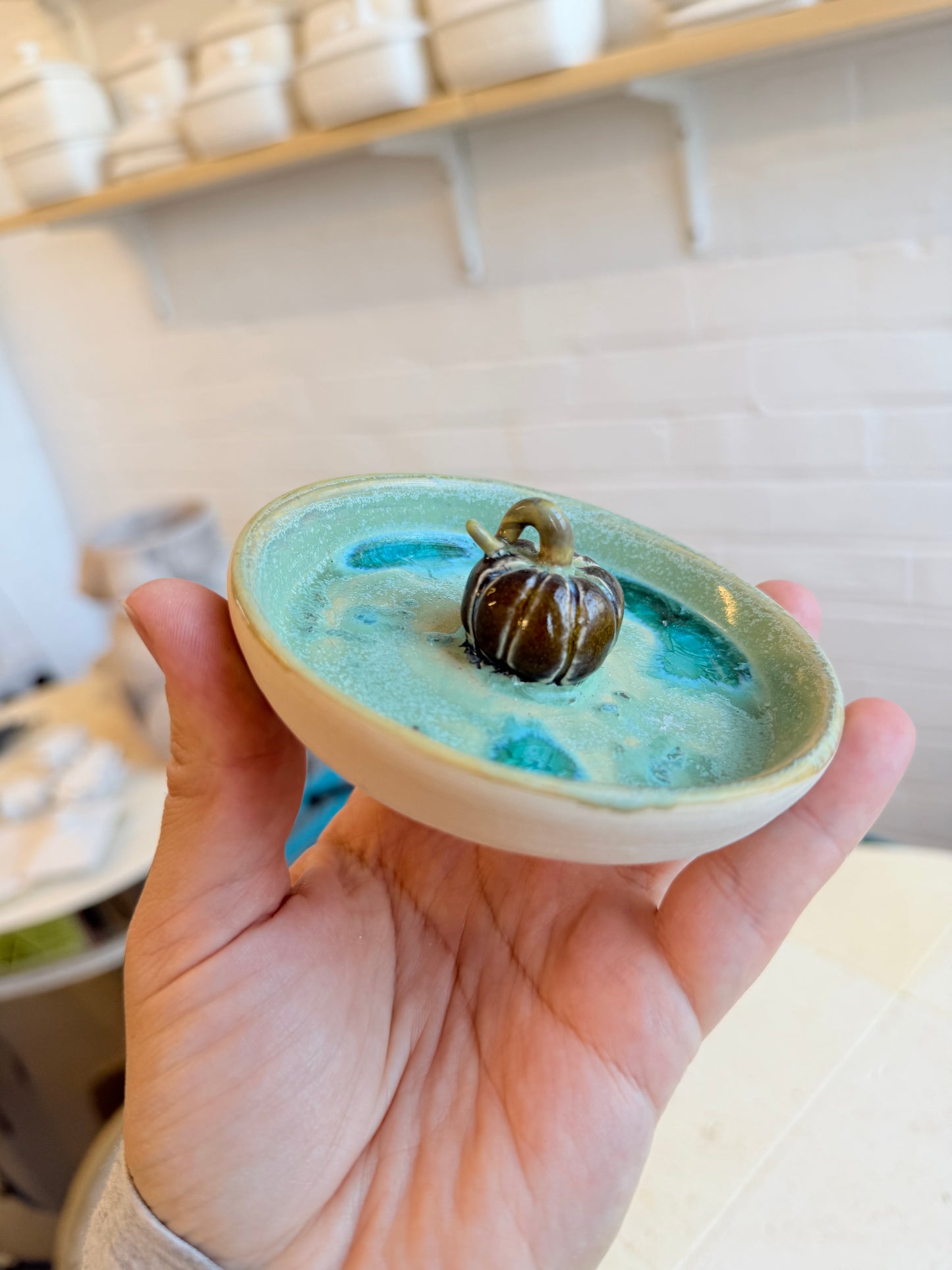 Pumpkin trinket dish