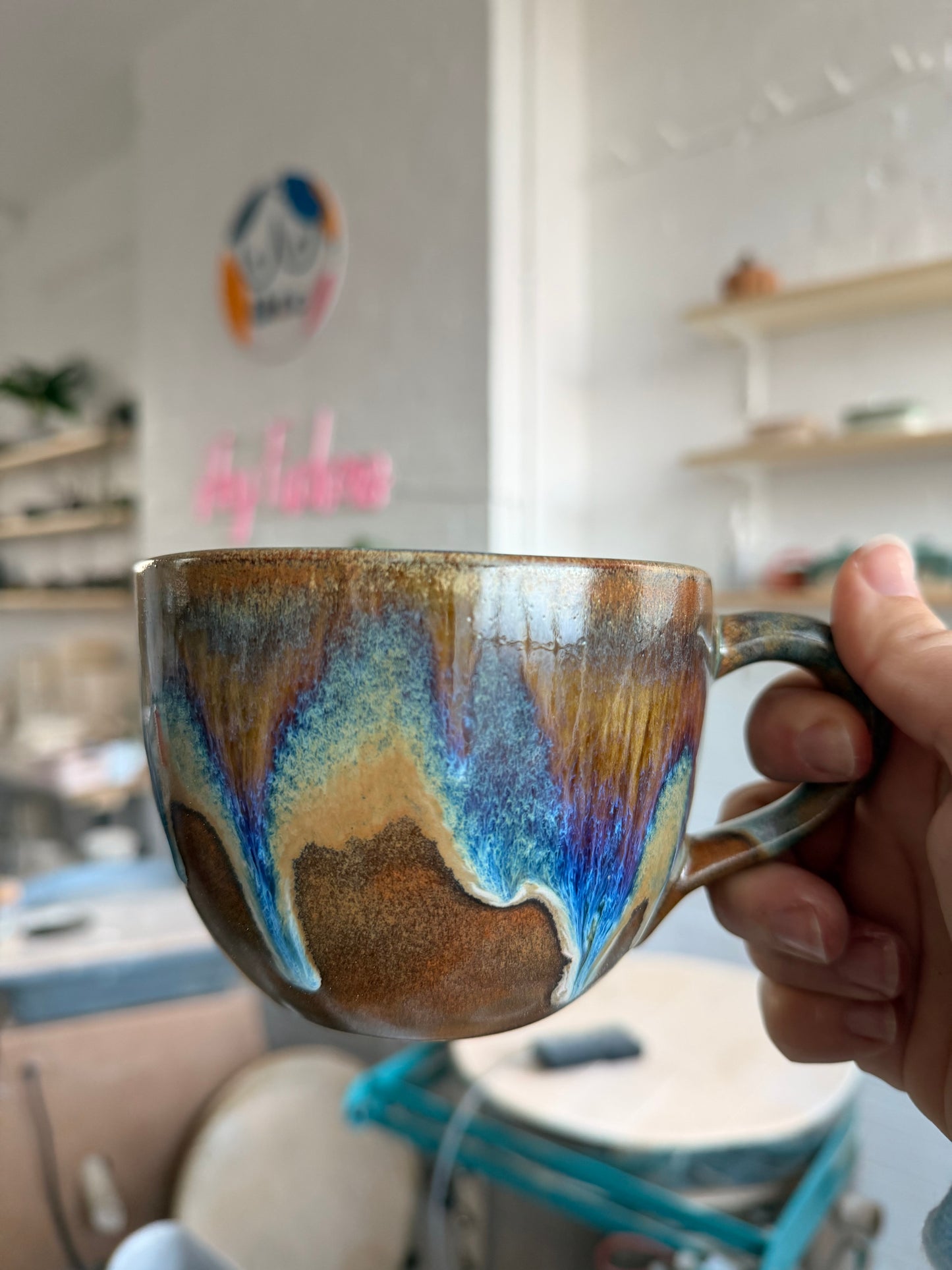 Handmade Sweary Jumbo Janice Mug - HELLO YOU CUNT