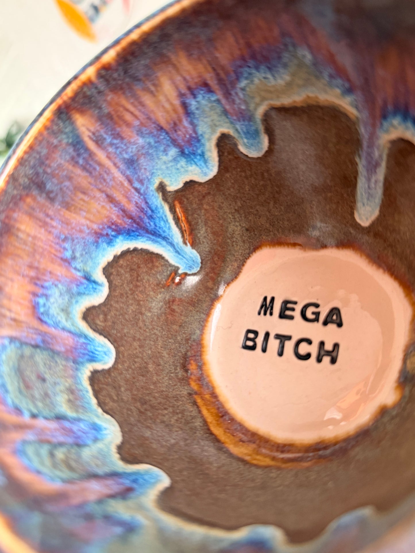 SECONDS - Handmade Sweary Jumbo Janice Mug - MEGA BITCH