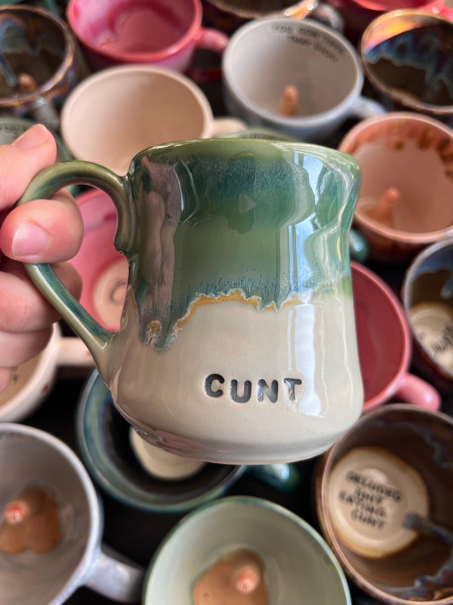 Handmade Sweary Miriam Mug - CUNT