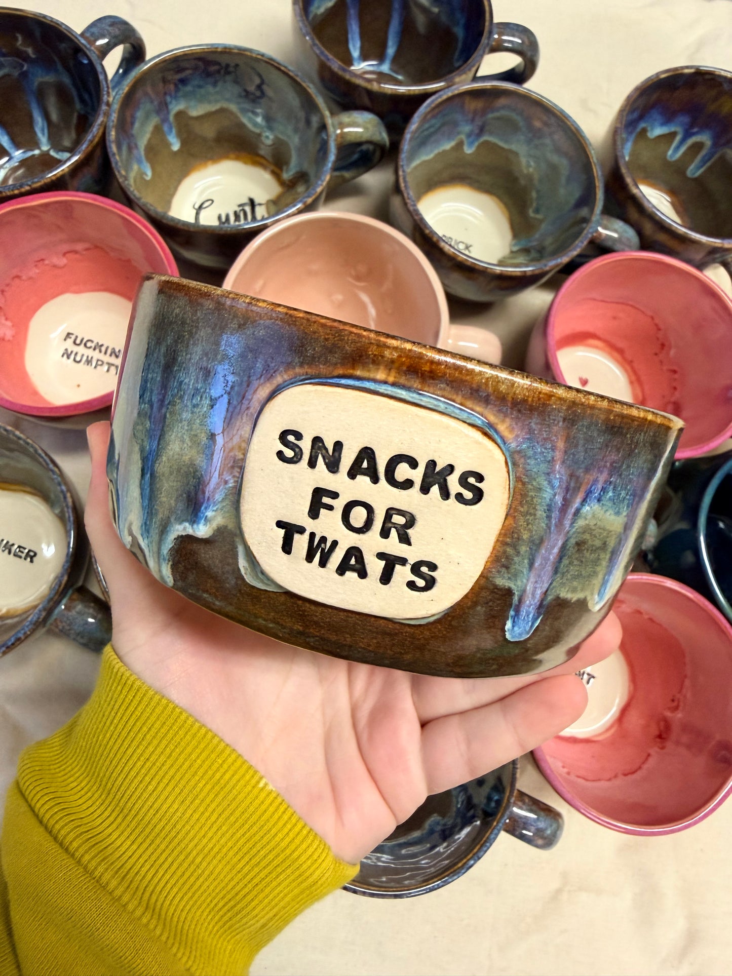 Handmade Snack Bowl - SNACKS FOR TWATS