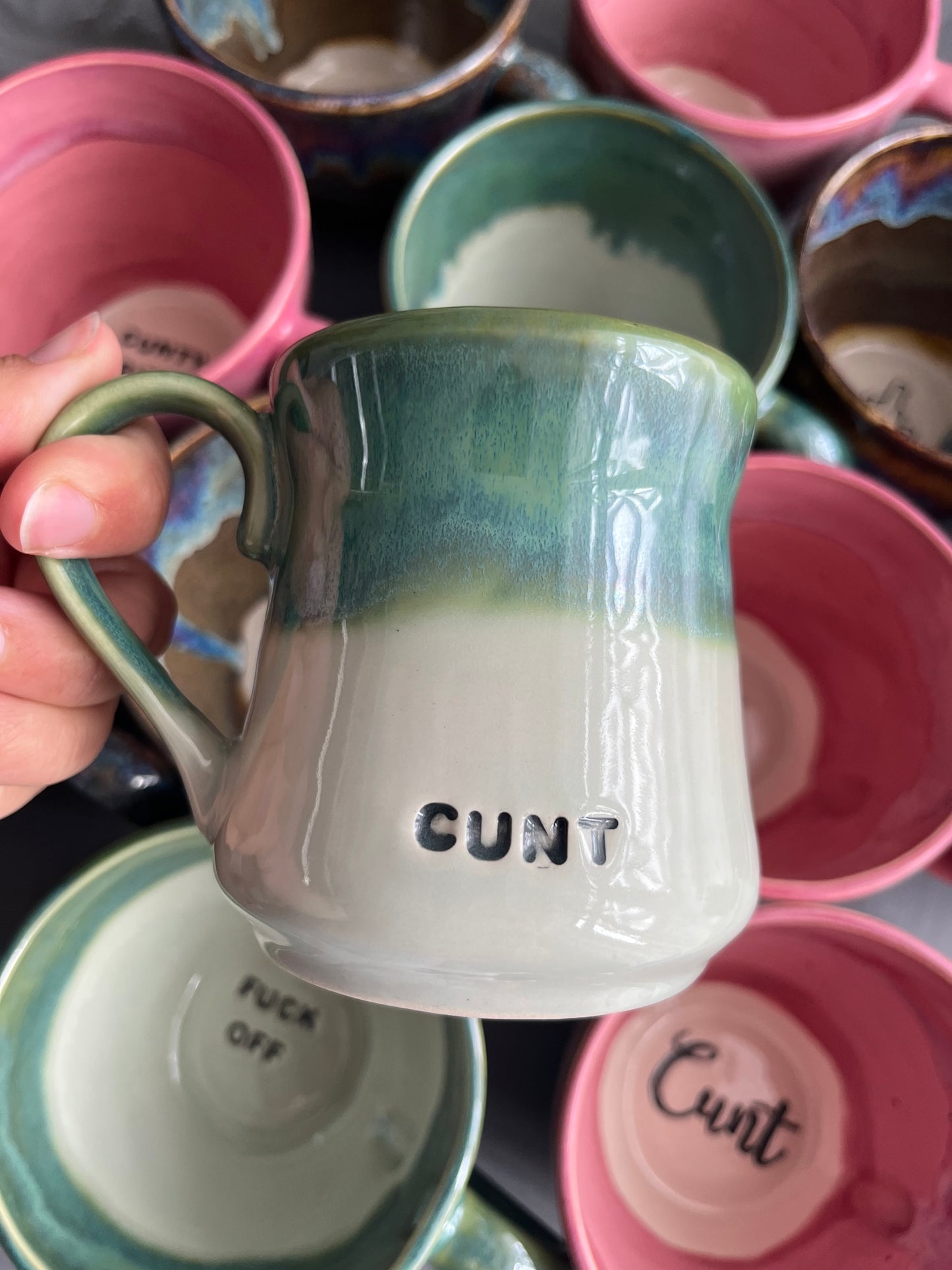 Handmade Sweary Miriam Mug - CUNT
