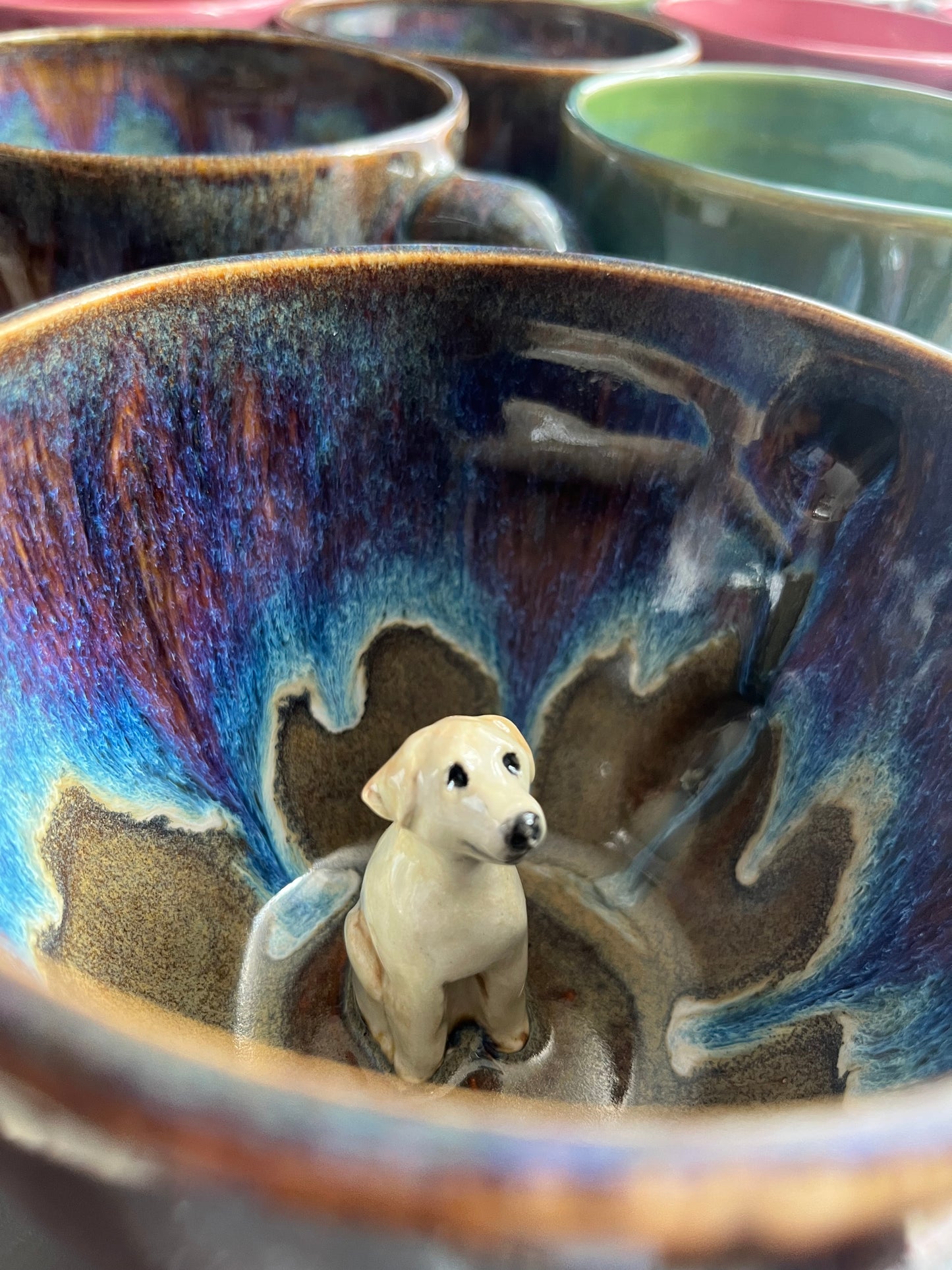 MADE TO ORDER Handmade Peekaboo Pet Mug (10-11 weeks)