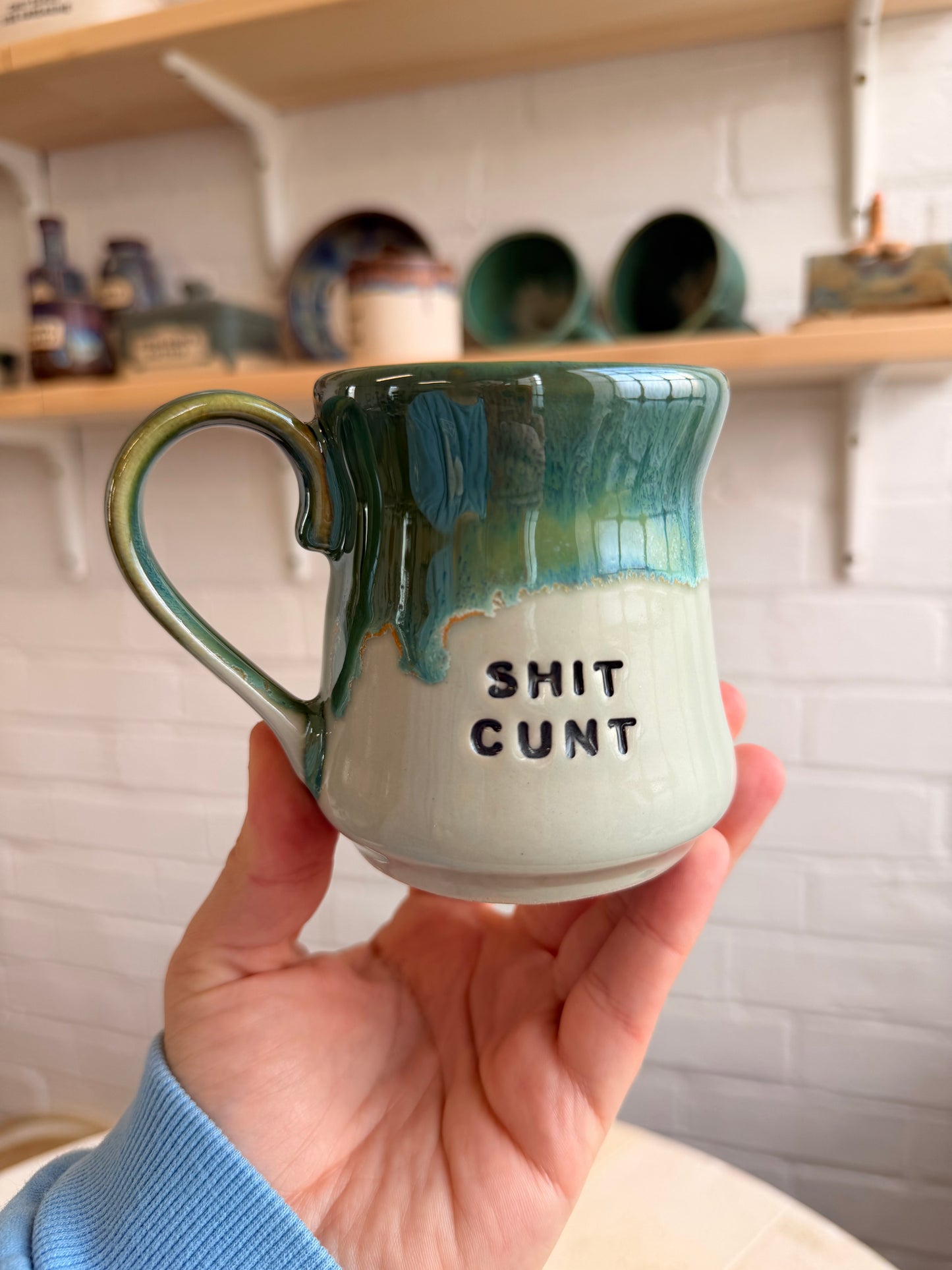 Handmade Sweary Miriam Mug - SHIT CUNT