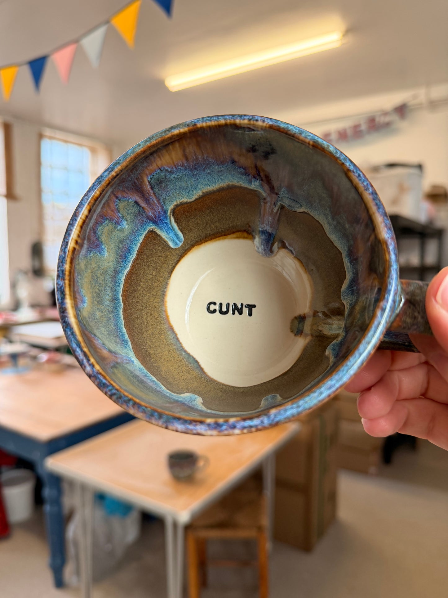 Handmade Sweary Jumbo Janice Mug - CUNT