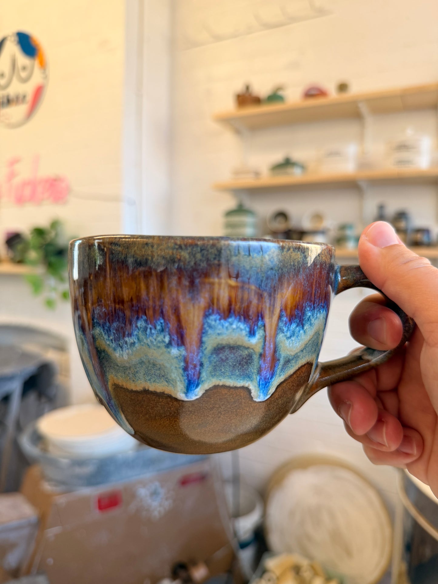 Handmade Sweary Jumbo Janice Mug - TWAT