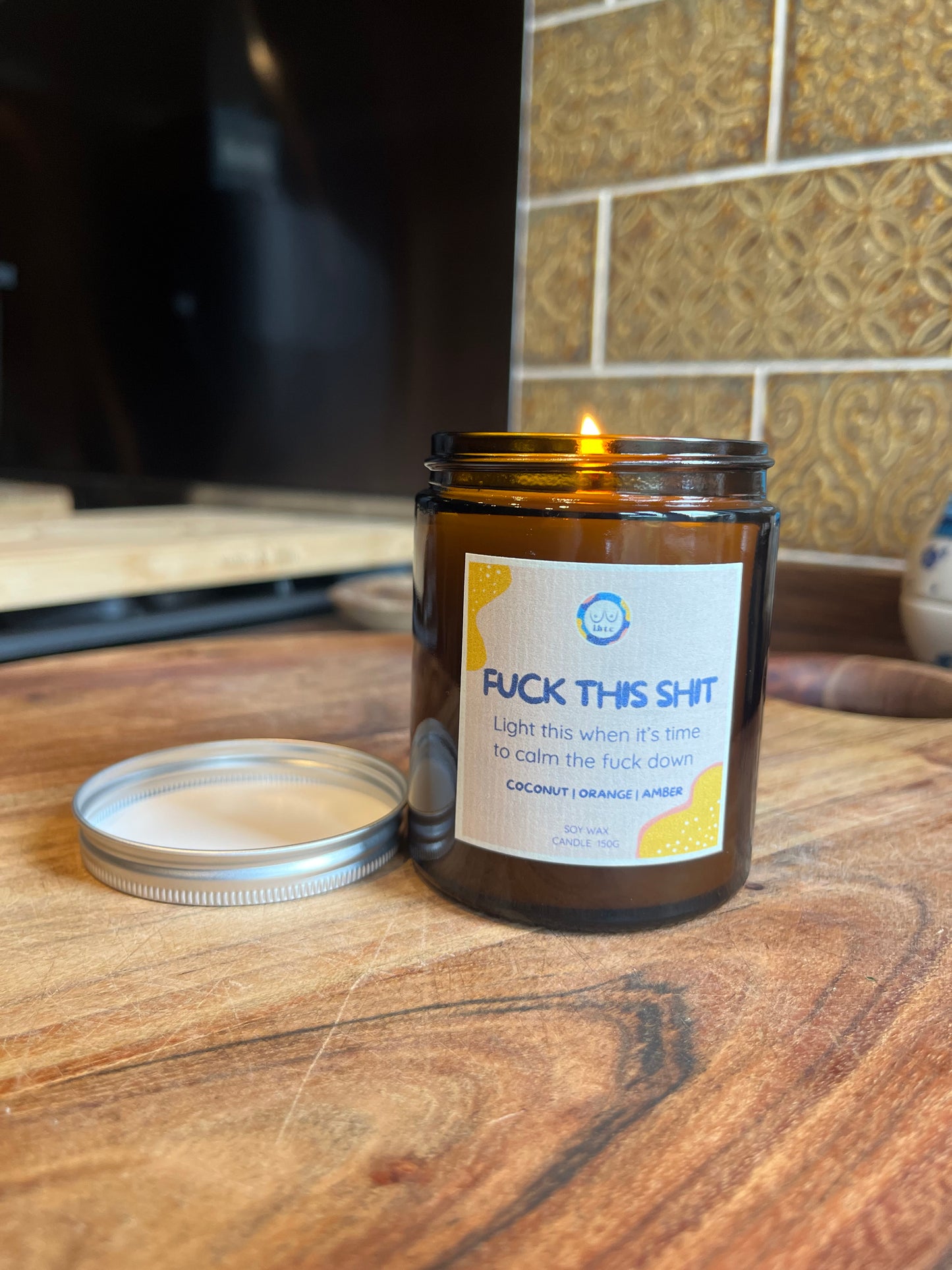 Fuck This Shit Candle - Coconut, Orange and Amber