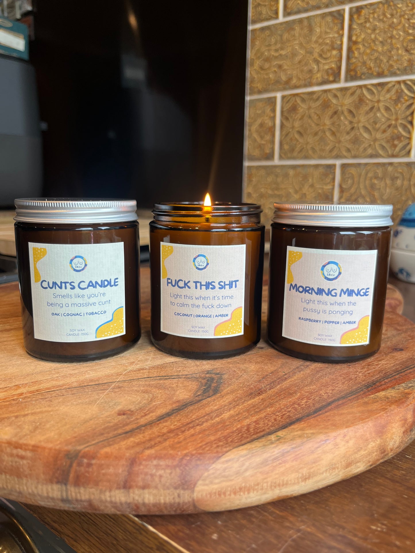 Morning Minge Candle - Raspberry and Peppercorn