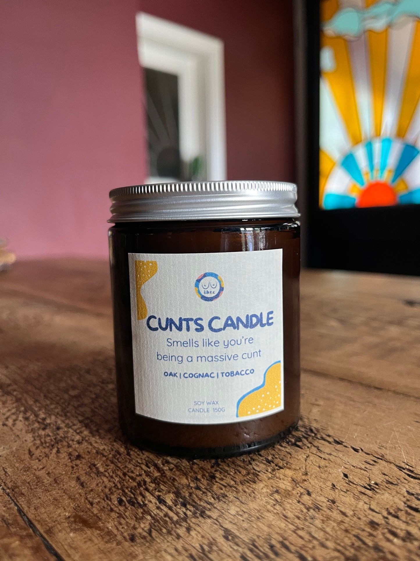 Cunts Candle - Oak, Cognac, Tobacco