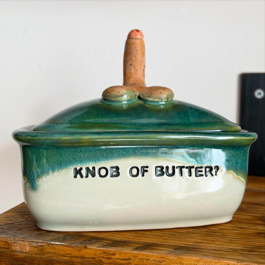 MADE TO ORDER Knob Butter Dish  (8-9 weeks)