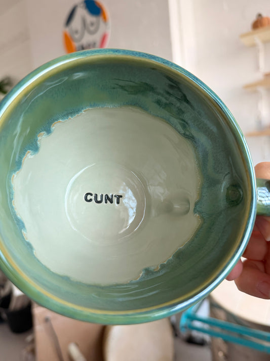 Handmade Sweary Jumbo Janice Mug  - CUNT