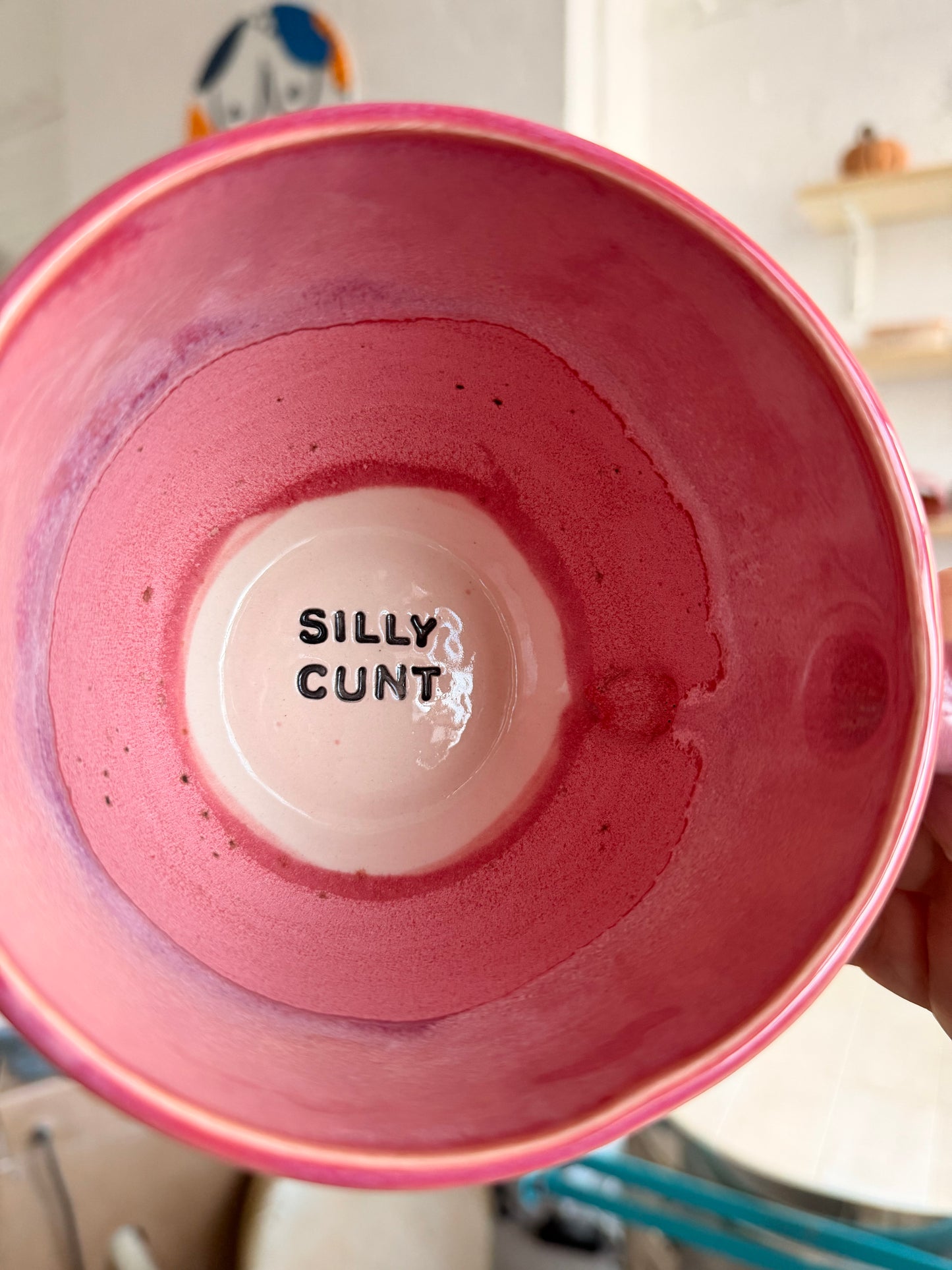 Handmade Sweary Jumbo Janice Mug  - SILLY CUNT