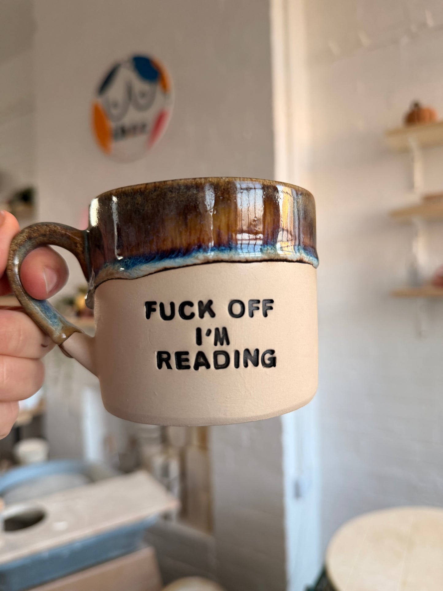 MADE TO ORDER  -  FUCK OFF I'M..... Mug (10-12 weeks)