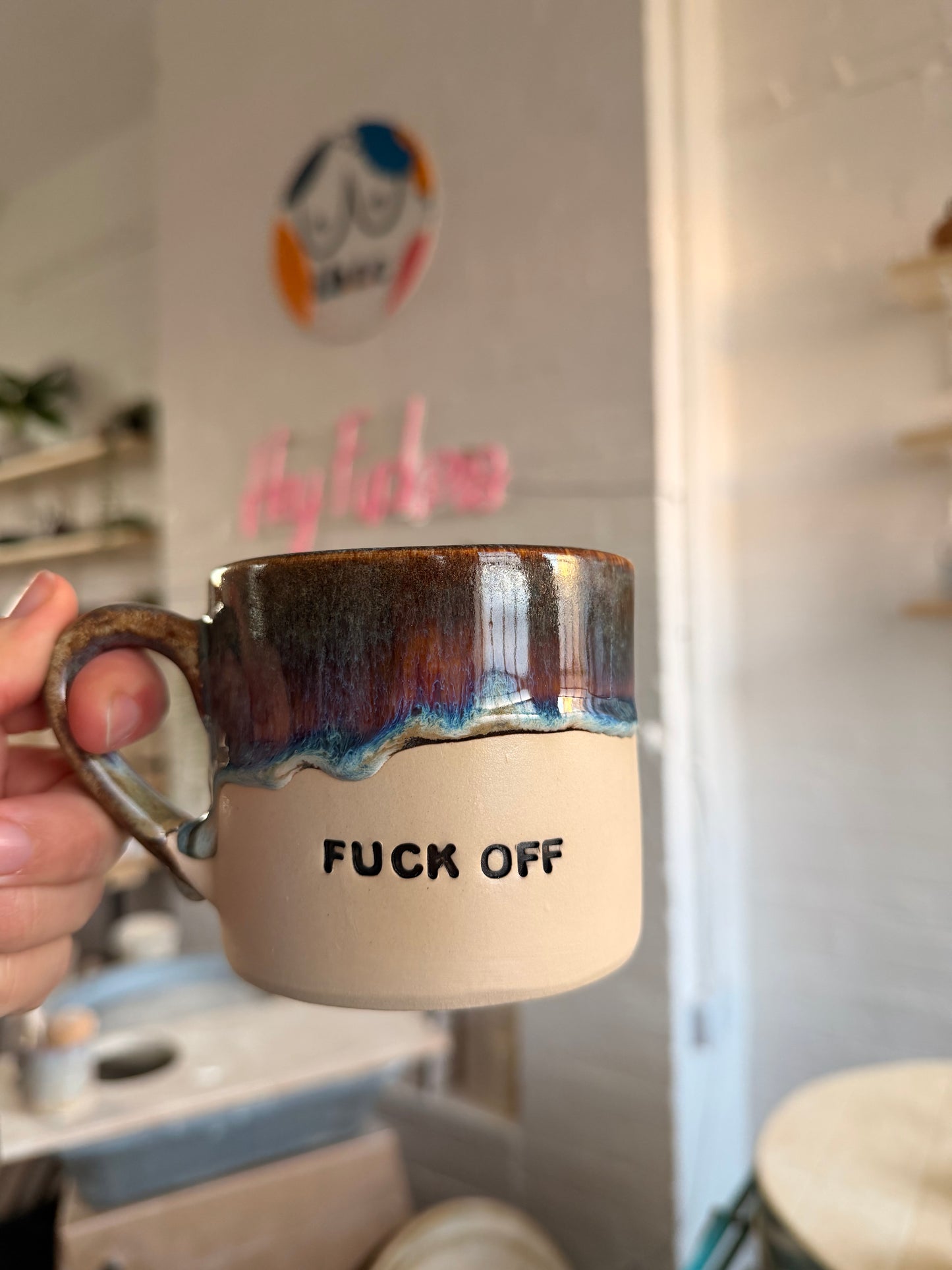 MADE TO ORDER  -  FUCK OFF I'M..... Mug (10-12 weeks)