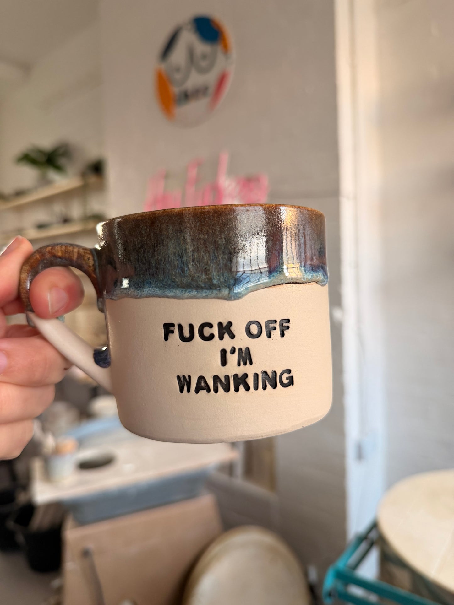 MADE TO ORDER  -  FUCK OFF I'M..... Mug (10-12 weeks)