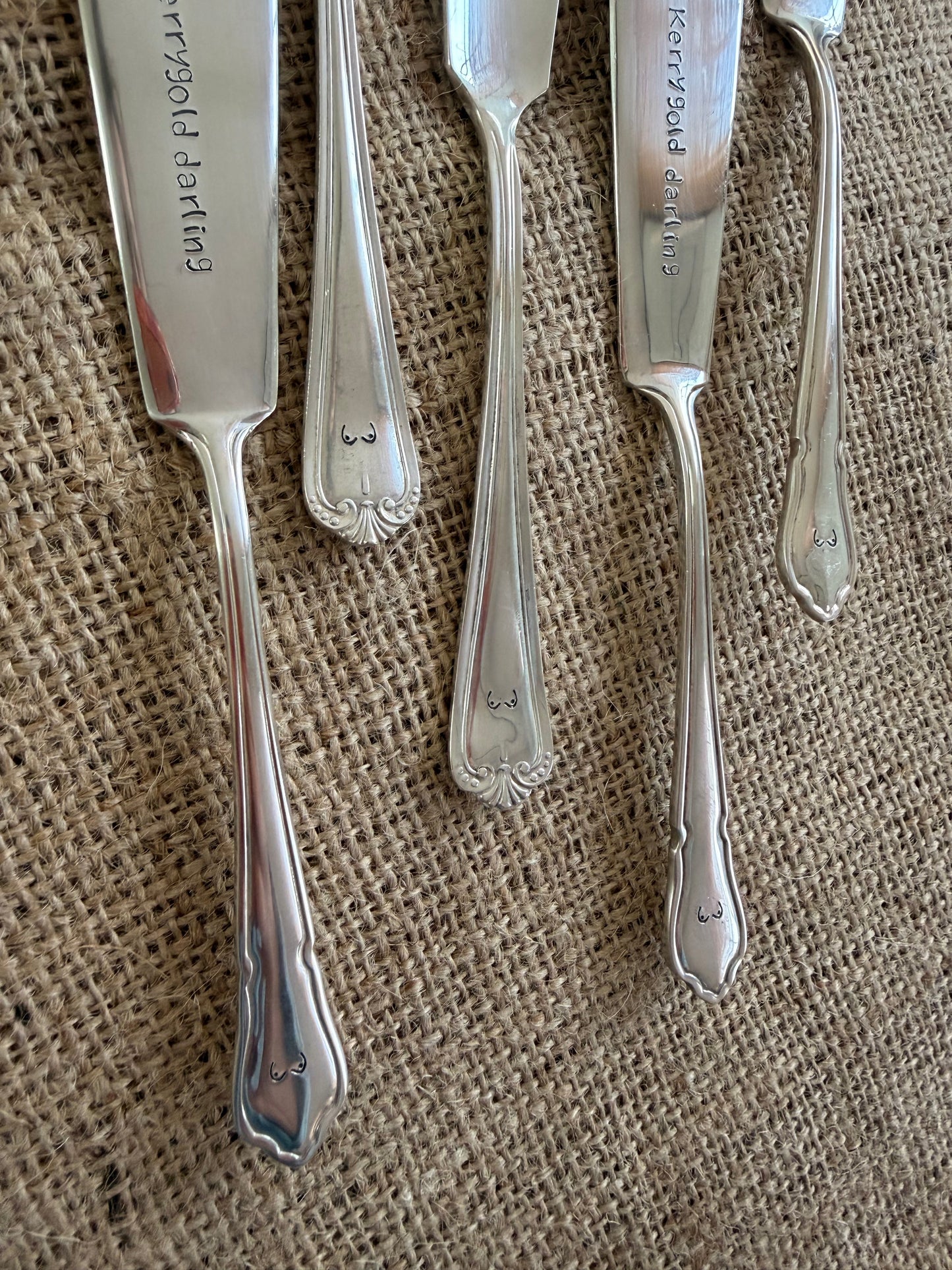 Hand Stamped Butter Knife