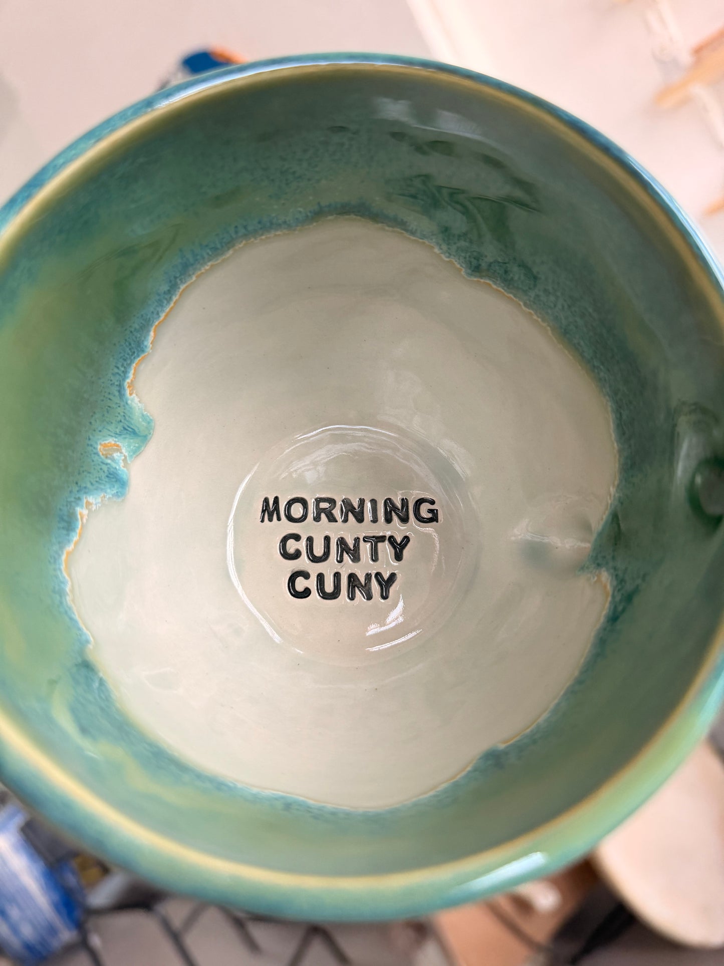 SECONDS - Handmade Sweary Jumbo Janice Mug  - MORNING CUNTY CUNY