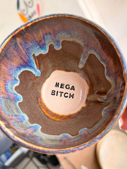 SECONDS - Handmade Sweary Jumbo Janice Mug  - MEGA BITCH