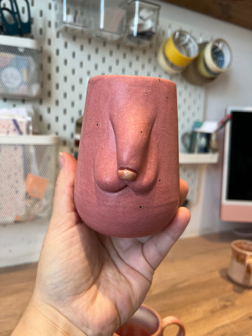 Small Handmade Pink Penis Vase