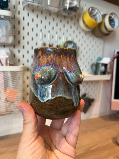 Small Handmade Lightning Boob Vase