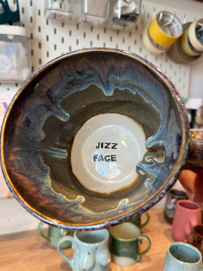 Handmade Sweary Jumbo Janice Mug  - JIZZ FACE