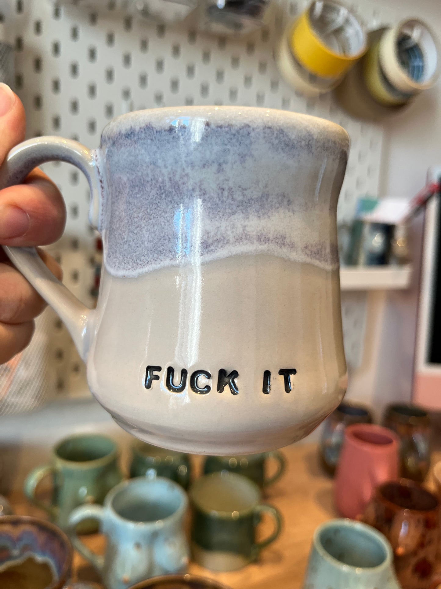 Handmade Sweary Miriam Mug  - FUCK IT