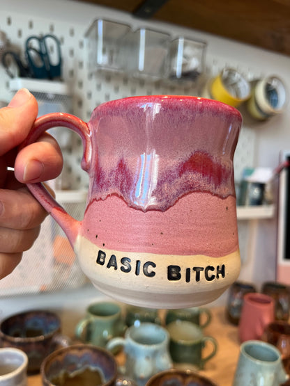 Handmade Sweary Miriam Mug  - BASIC BITCH