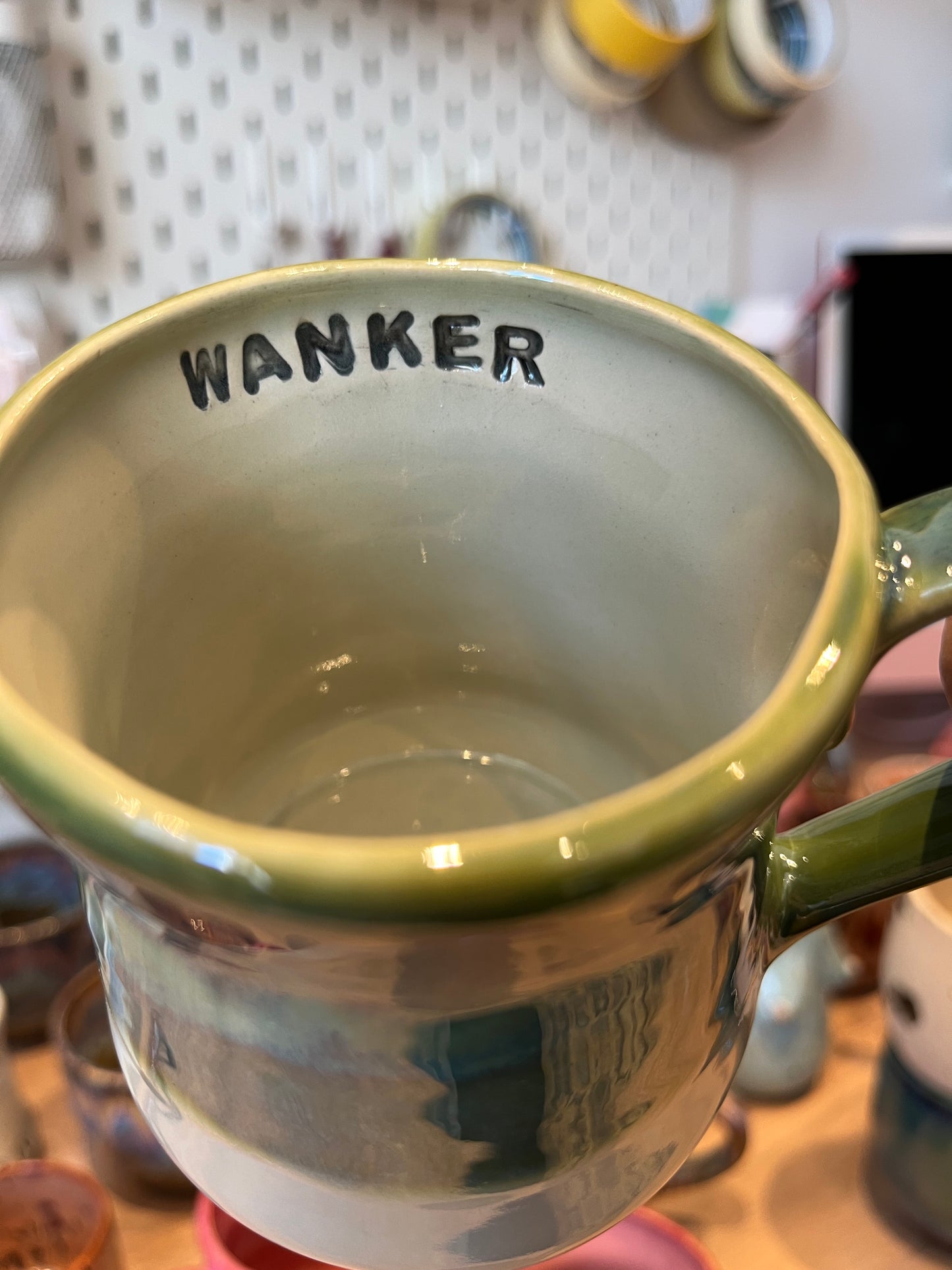 Handmade Sweary Miriam Mug  - WANKER