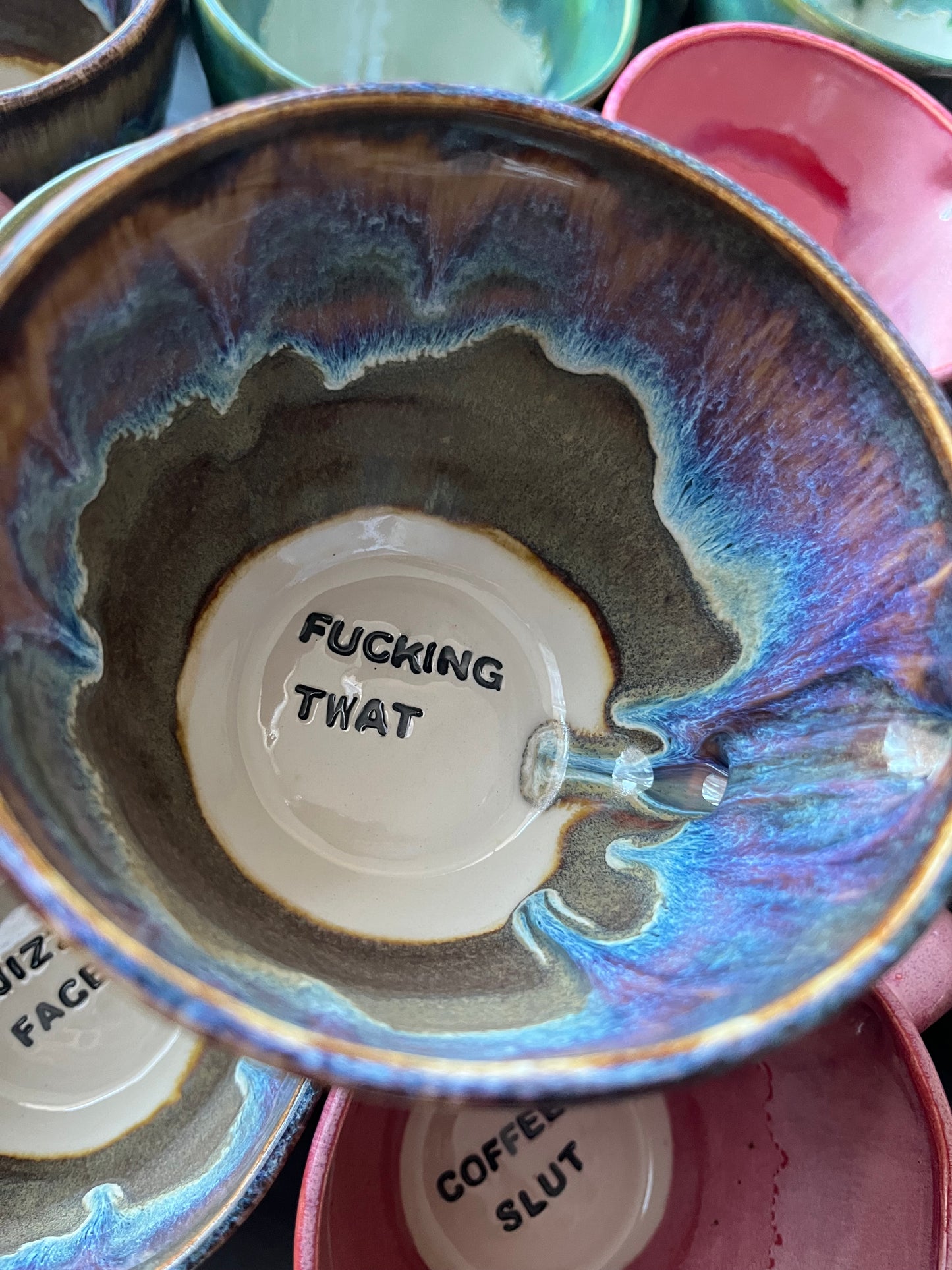 Handmade Sweary Jumbo Janice Mug  - FUCKING TWAT