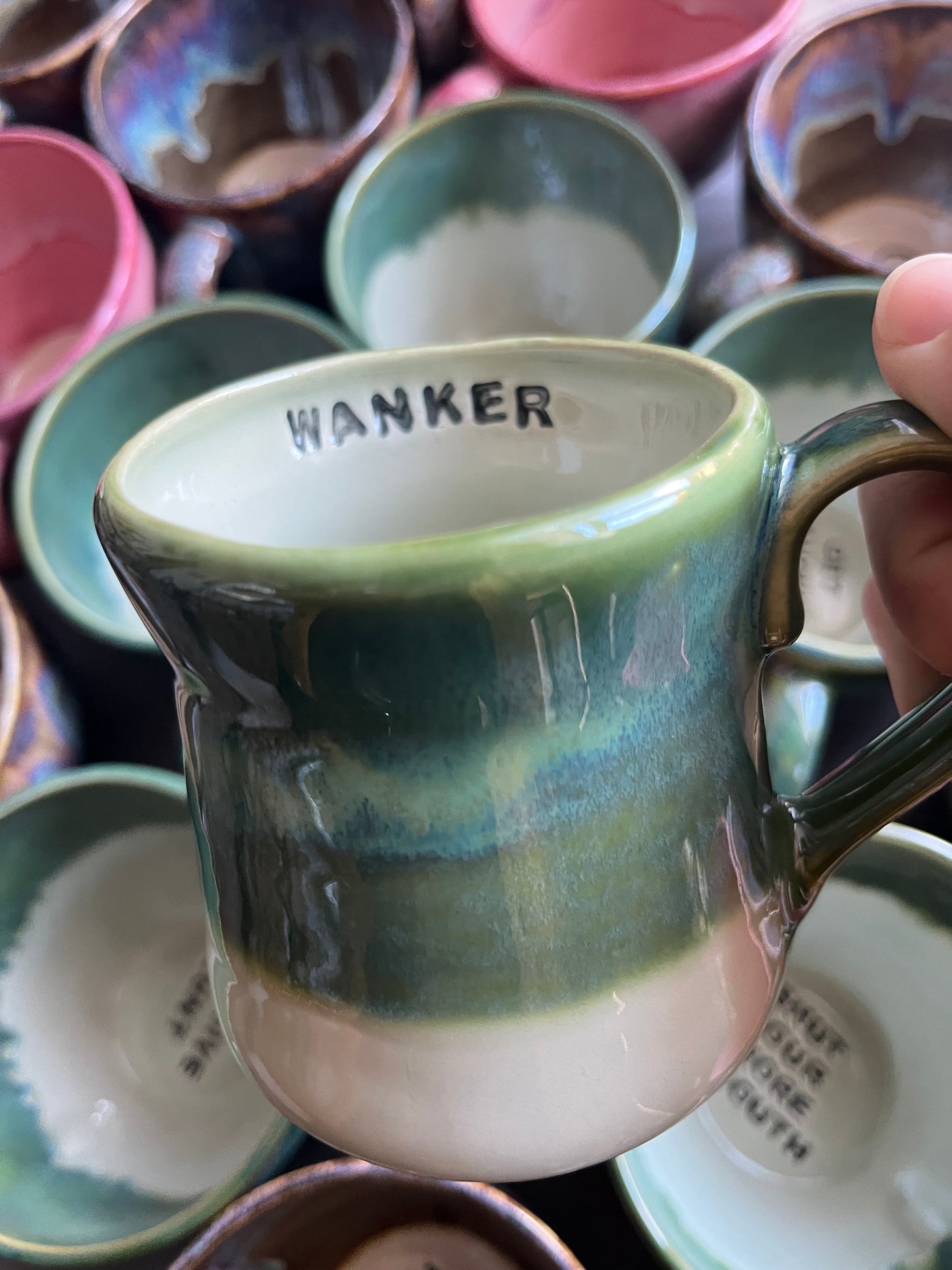 Handmade Sweary Miriam Mug  - WANKER