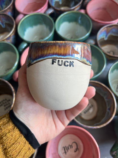 Handmade Sweary Pot - FUCK