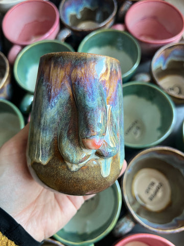 Small Handmade Lightning Penis Vase