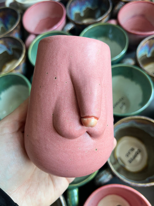 Small Handmade Pink Penis Vase