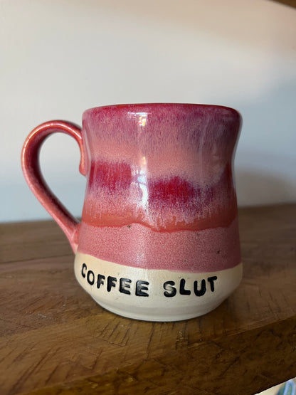 Handmade Sweary Miriam Mug  - COFFEE SLUT