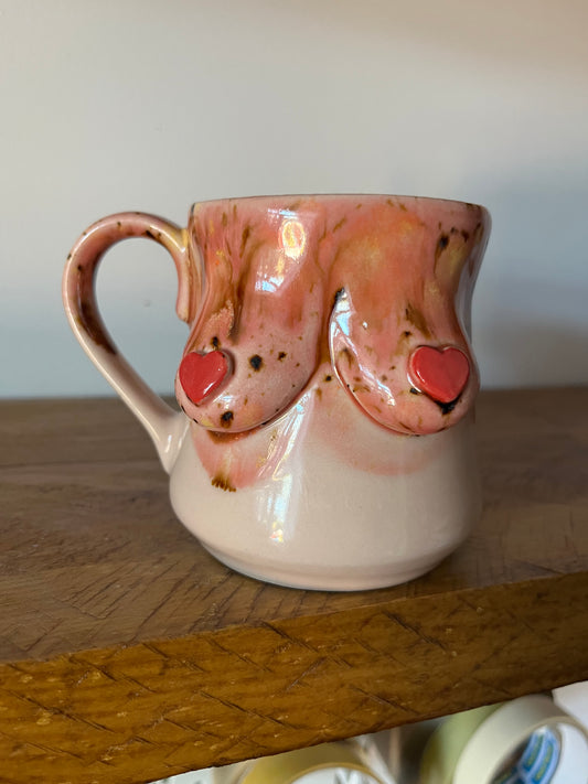 Special Edition Valentines Boob Mug  - with SUGAR TITS text