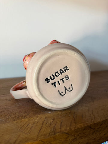 Special Edition Valentines Boob Mug  - with SUGAR TITS text