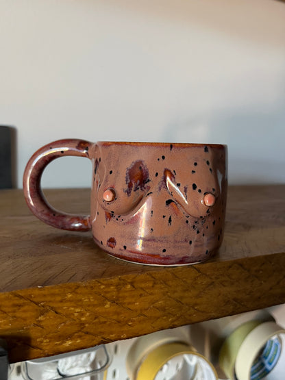 Wheelthrown Boob Mug