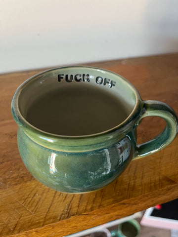 Handmade Sweary Betty Mug  - FUCK OFF