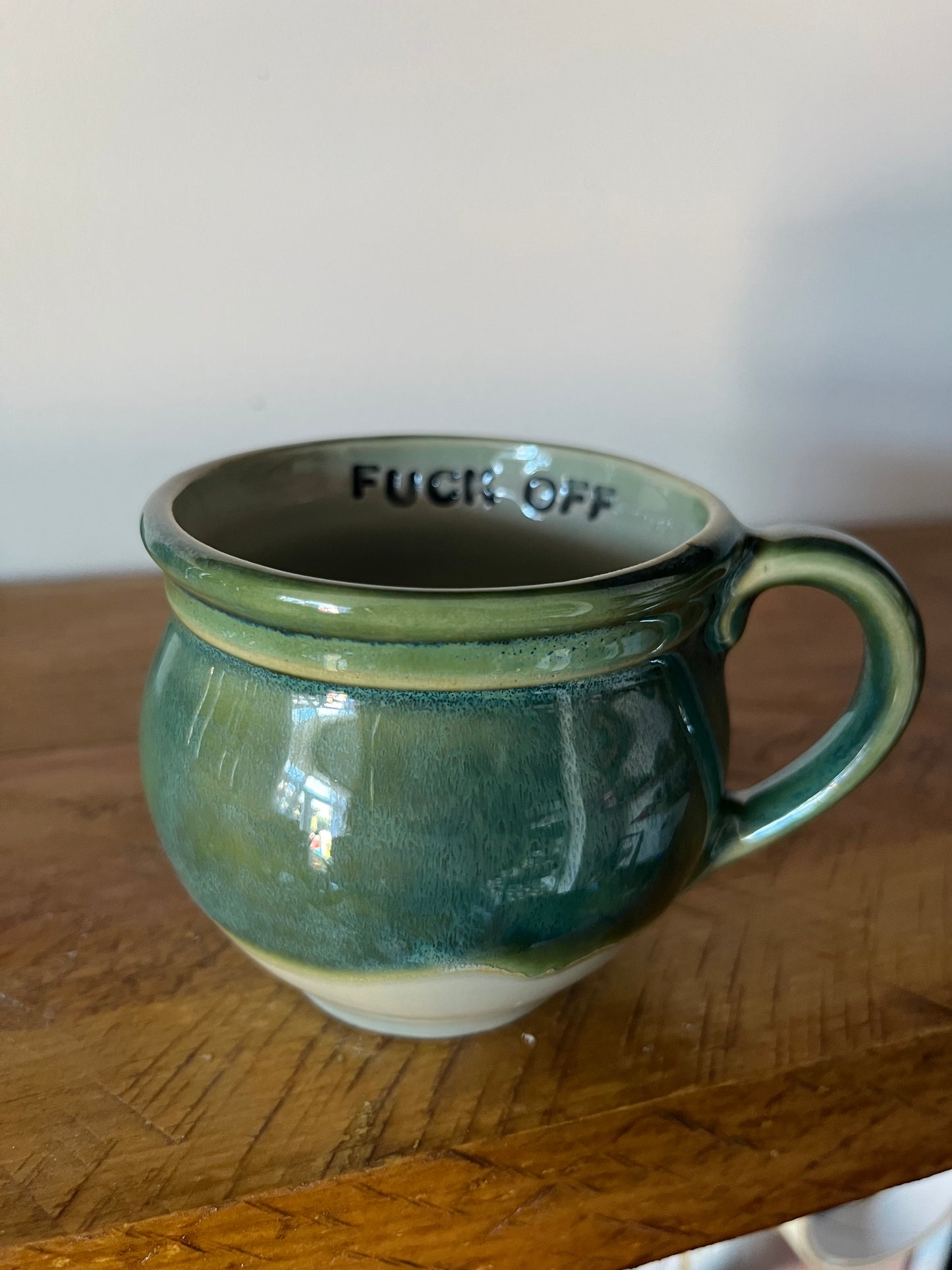 Handmade Sweary Betty Mug  - FUCK OFF