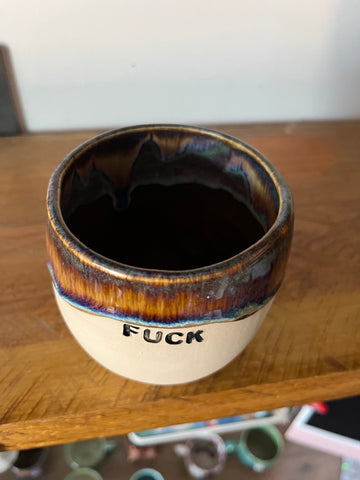 Handmade Sweary Pot - FUCK