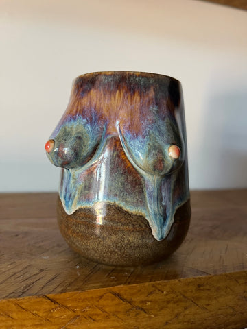 Small Handmade Lightning Boob Vase