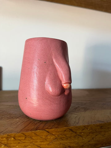 Small Handmade Pink Penis Vase