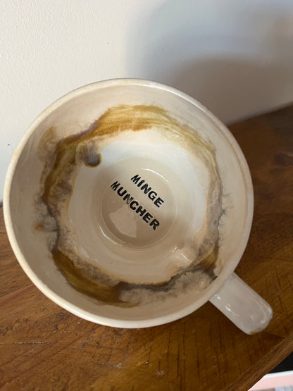 SECONDS - Handmade Sweary Jumbo Janice Mug  - MINGE MUNCHER