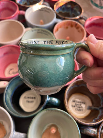 Handmade Sweary Betty Mug  - WHAT THE FUCK