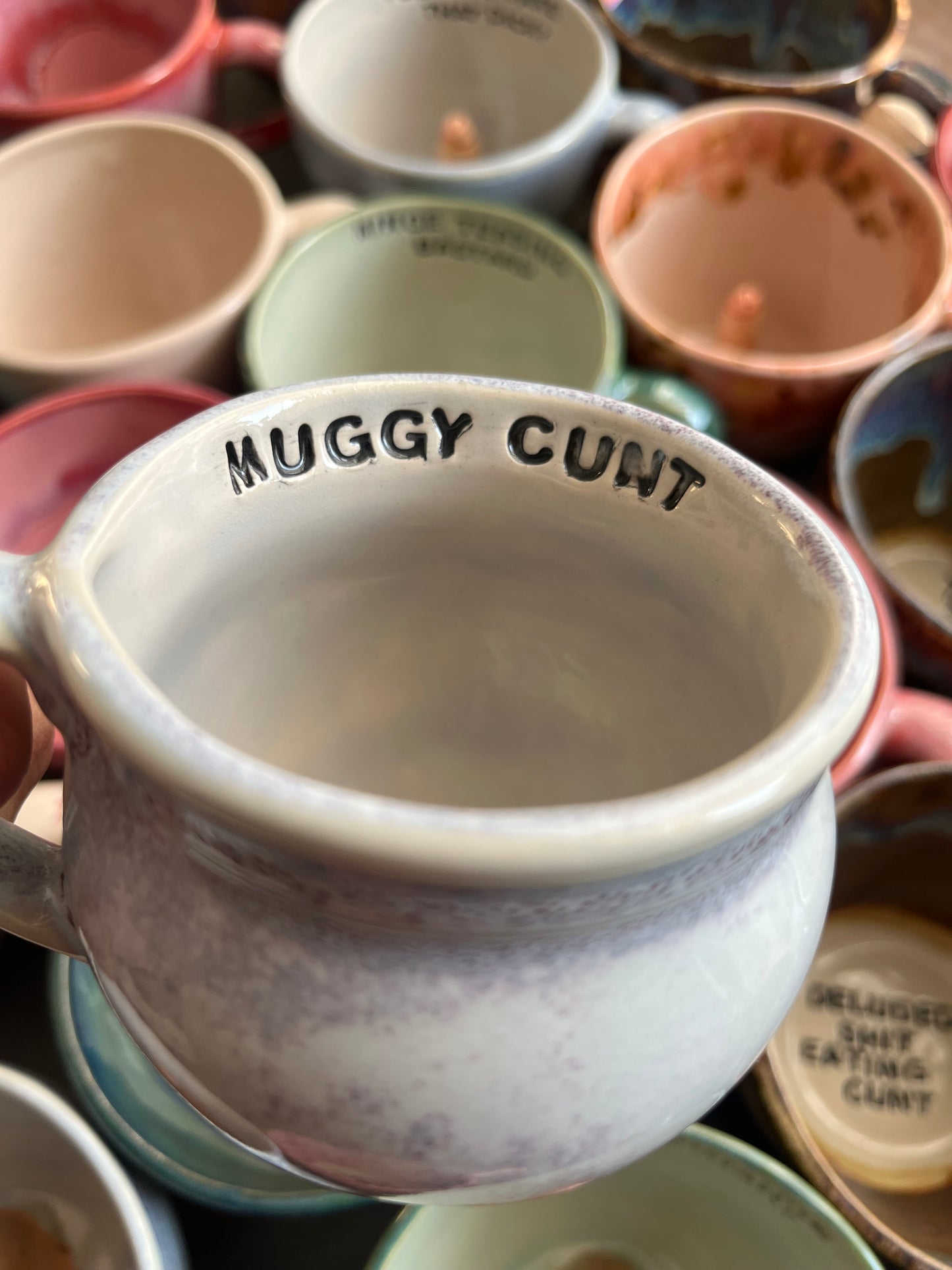 LEFT HANDED Handmade Sweary Betty Mug  - MUGGY CUNT