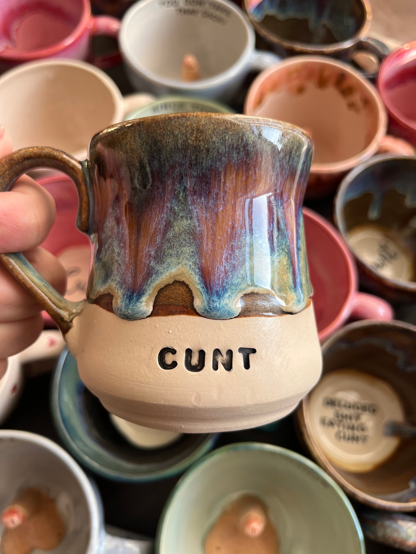 Handmade Sweary Miriam Mug  - CUNT